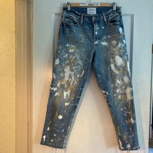 blame frame painted // splatter unisex jeans